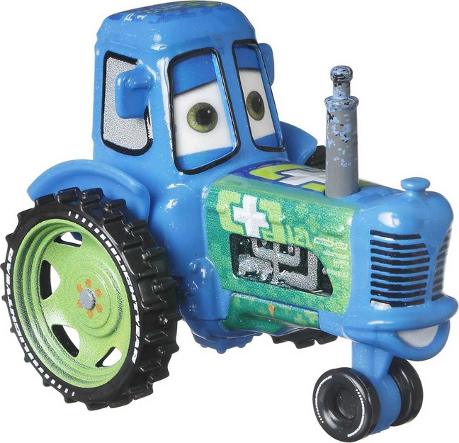 Disney Cars Clutch Aid Racing Tractor, Miniature, Collectible Racecar Automobile Toys Based on Cars Movies, for Kids Age 3 and Older