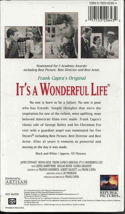 It's a Wonderful Life (VHS TAPE)