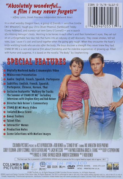 Stand By Me Special, Special Edition Wil Wheaton (Actor), River Phoenix (Actor)
