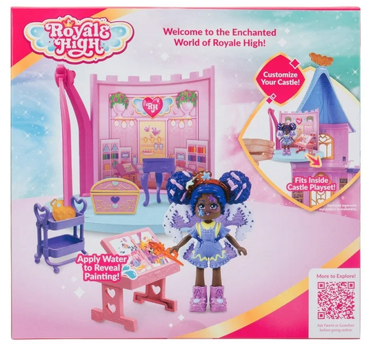 Royale High Art Class Playset - 1 Doll, 6 Accessories - 1 Surprise Water Reveal