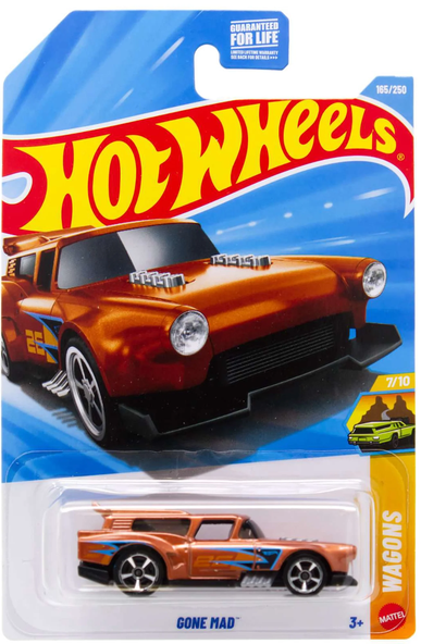 Hot Wheels Gone Mad Orange 165/250 Wagons 7/10 Diecast Car