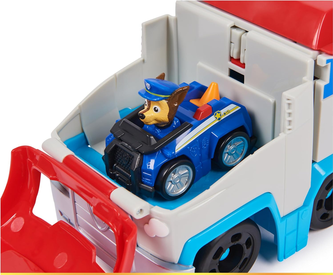 Paw Patrol: Pup Squad Patroller Team Vehicle, Toy Truck with Collectible Chase Toy Car, Kids Toys for Boys & Girls Ages 3+