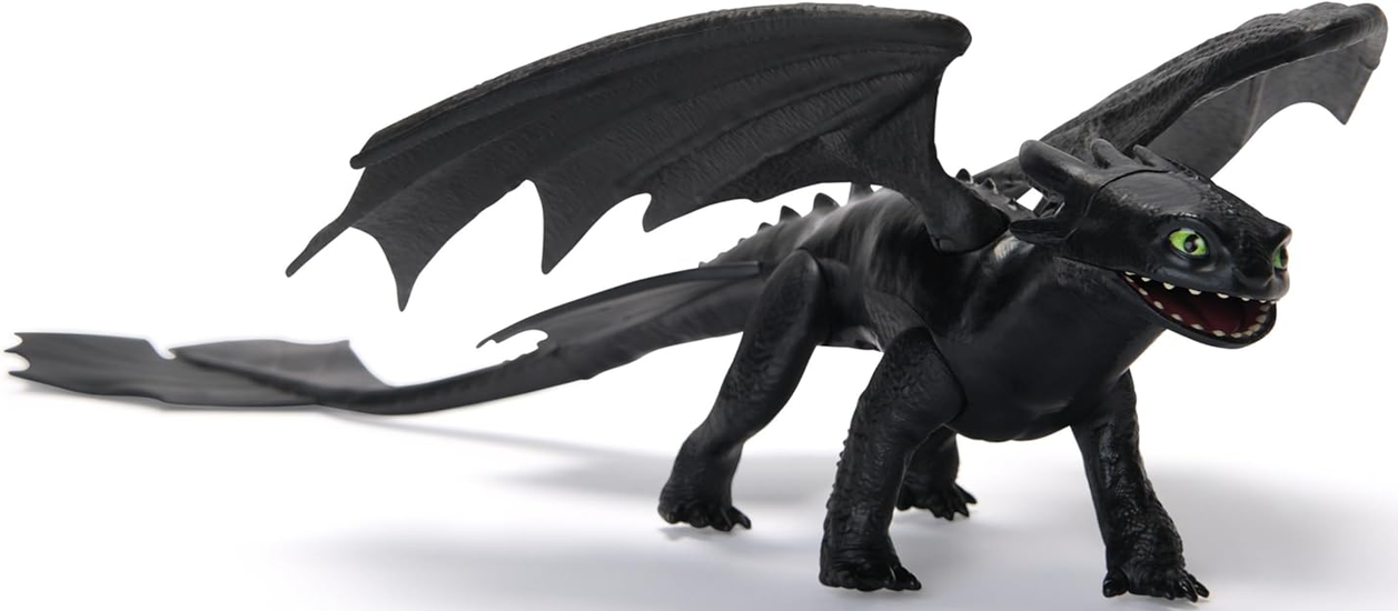 DreamWorks Dragons, How to Train Your Dragon, Toothless 9” Action Figure, Kids Toys for Ages 4 and up