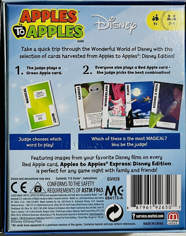 Disney Apples to Apples
