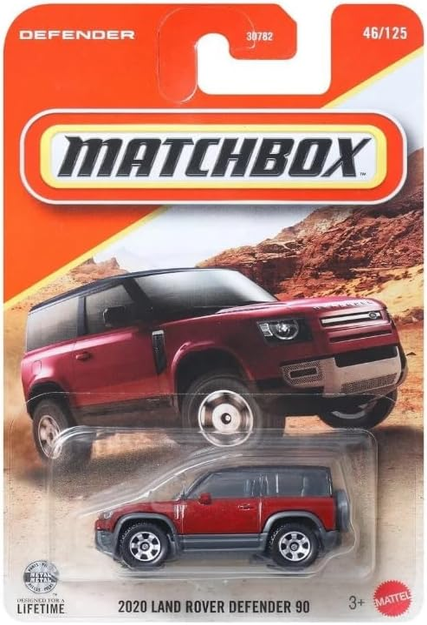Matchbox Land Rover Defender 90 Red 46/125 1:64 Scale