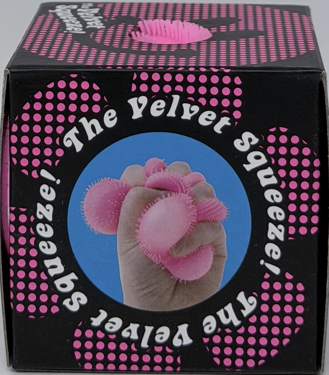 PINK Needoh FUZZ BALL Flower Power Nee Doh Squish Stress Ball NEE-DOH Fuzzball