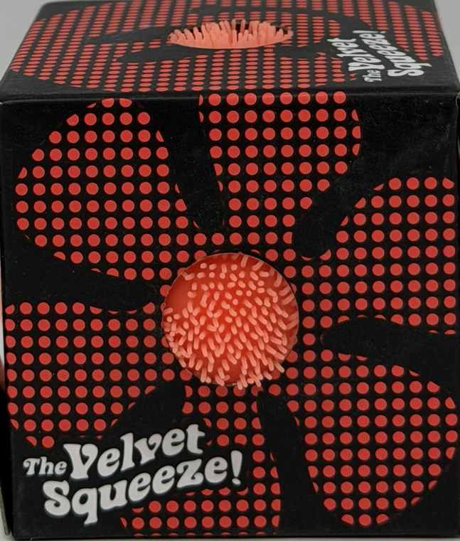 ORANGE Needoh FUZZ BALL Flower Power Nee Doh Squish Stress Ball NEE-DOH Fuzzball