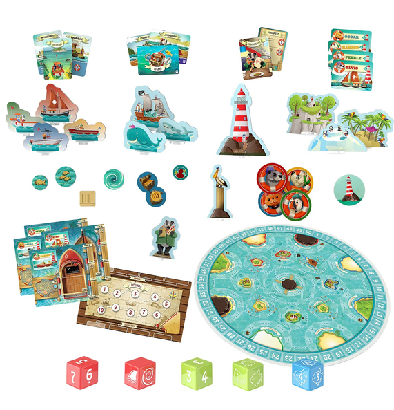 Skybound Entertainment Pebble Rock Delivery Service, Strategy Board Game, Ages 8+, 2-4 Players