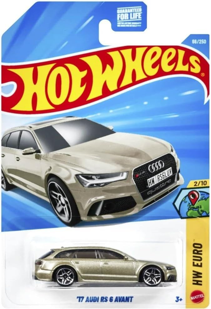 Hot Wheels '17 Audi RS 6 Avant Gold 66/250 HW Euro 2/10