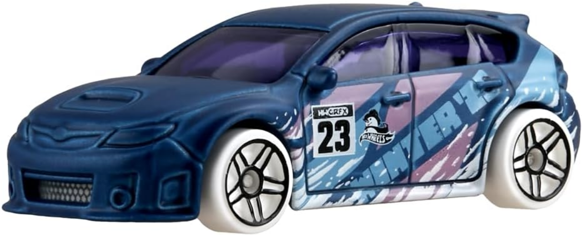 Hot-Wheels Subaru WRX STI 2023 Holiday/Winter Collection 3/5