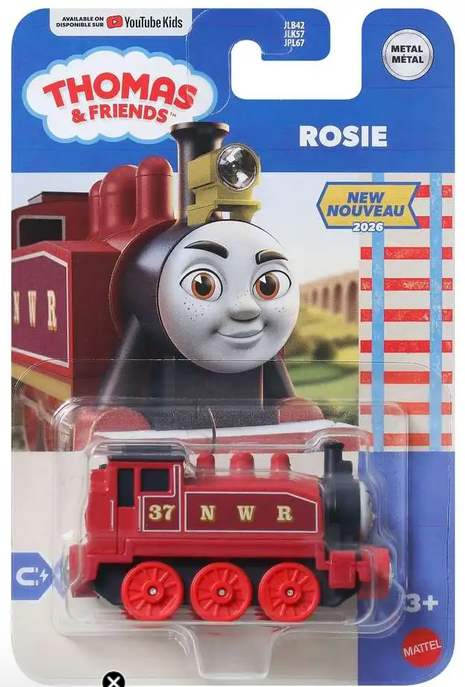 Thomas & Friends ROSIE by Fisher Price Die-Cast Push-Around Toy Train Engine