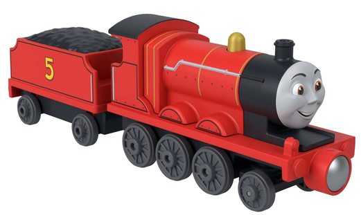 Thomas & Friends by Fisher-Price Die-Cast James Engine & Tender, Toy Train Set for Preschoolers