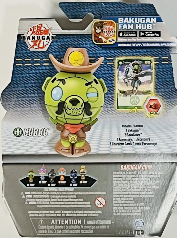 BAKUGAN Geogan Rising Cowboy Cubbo Figure