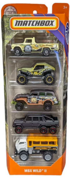 Matchbox MBX Jungle 5-Pack MBX Wild II