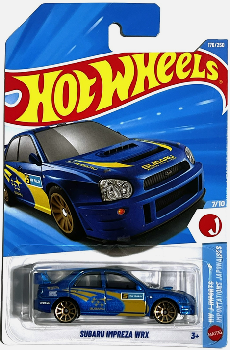 Hot Wheels Subaru Impreza WRX Blue 176/250 HW J-Import 7/10