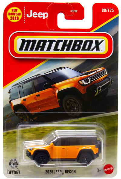 Matchbox 2025 Jeep Recon Orange 80/125