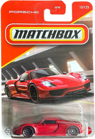 Hot Wheels Matcbox Porsche 918 Spyder (Red) 15/125 3 Years & Above