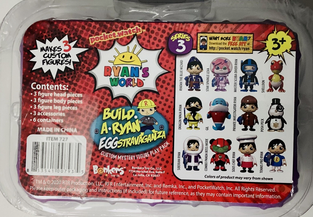Ryan's World Eggstravaganza Series 3 Mystery Mix & Match