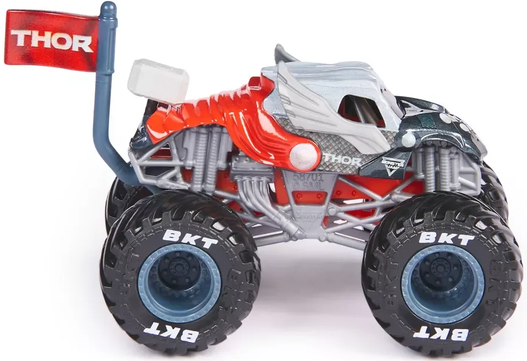 Monster Jam Marvel Thor Series 1 Monster Truck with Flag