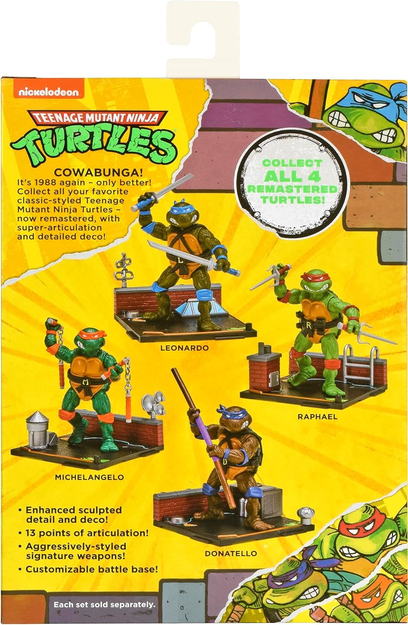 TEENAGE MUTANT NINJA Turtles: 4” Remastered Raphael Action Figure by Playmates Toys