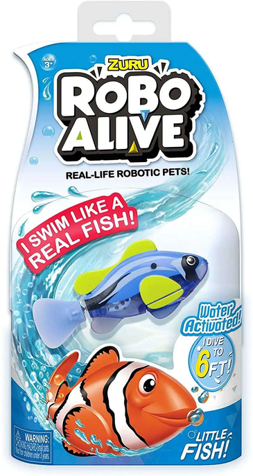 Robo Alive Little Fish Blue Tang Robotic Pet Figure