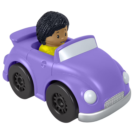 Little People Collectible Wheelies Car Purple Convertible Love Bug Car AA Girl Driving