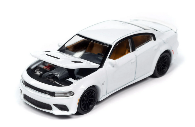 Auto World 1/64 2021 Dodge Charger SRT Hellcat Redeye, White Knuckle, Modern Muscle Series
