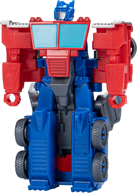 Transformers Toy EarthSpark 1-Step Flip Changer Optimus Prime Action Figure (10 cm), Robot Toy, from 6 Years