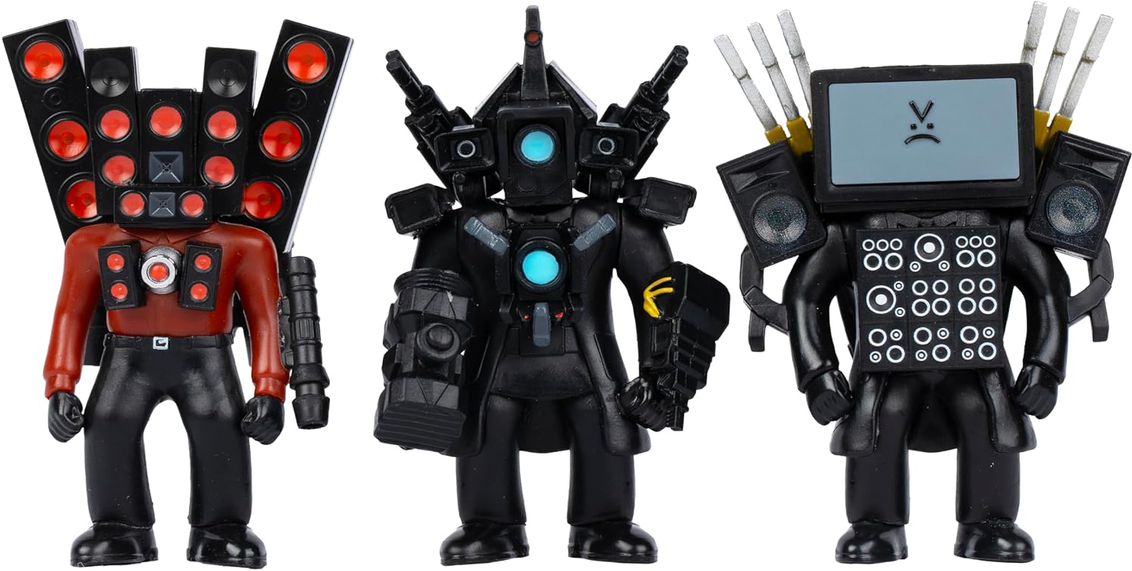 Skibidi Toilet Titan 3 Pack – All-New Collectibles, Officially Licensed Skibidi Toilet Merch