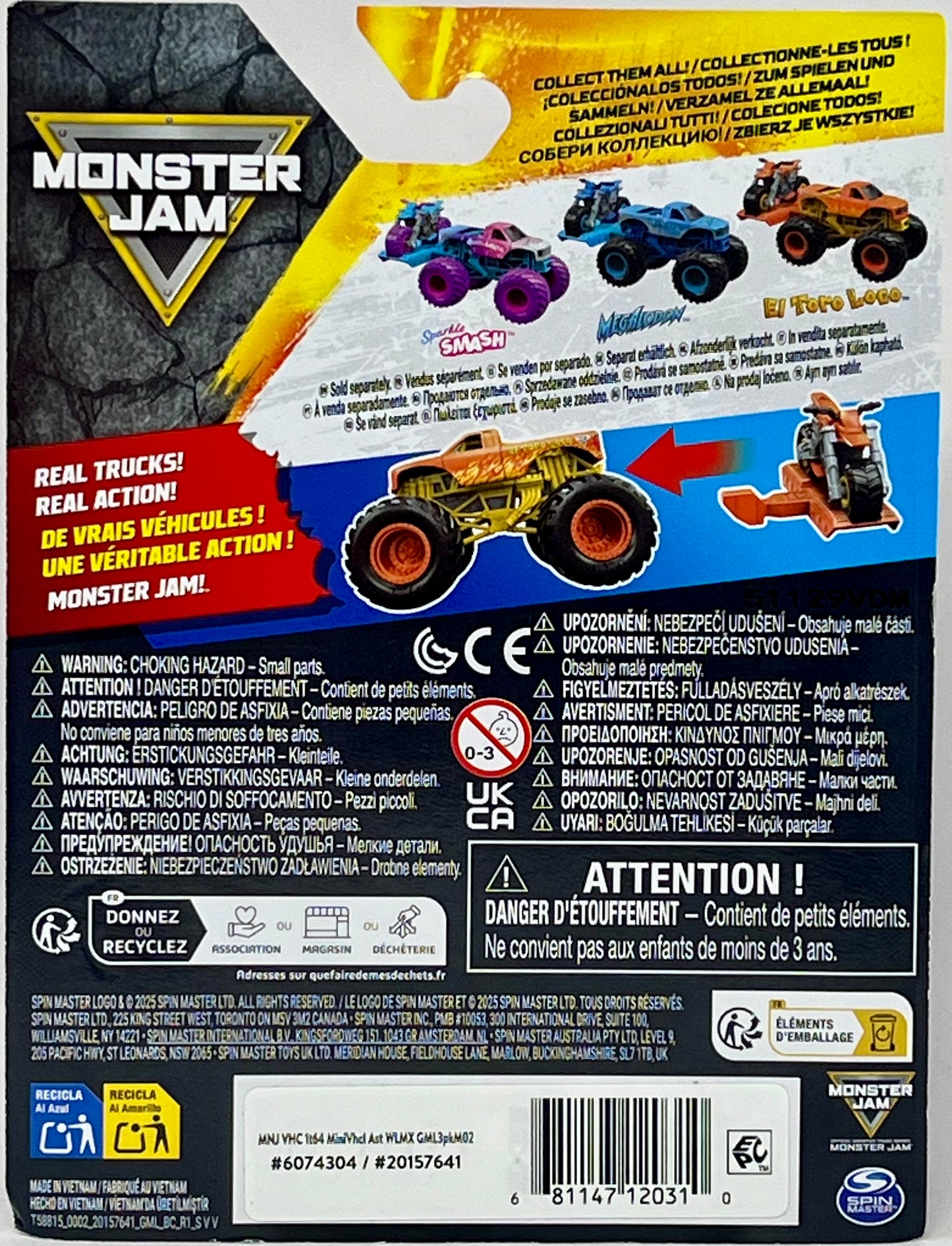Monster Jam El Toro Loco with Dirt Bike
