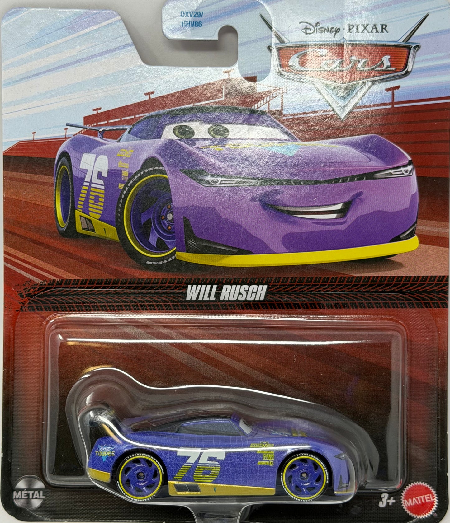 Disney Cars Toys Will Rusch, Miniature, Collectible Racecar Automobile Toys Based on Cars Movies, for Kids Age 3 and Older