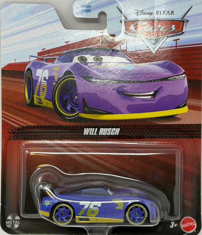 Disney Cars Toys Will Rusch, Miniature, Collectible Racecar Automobile Toys Based on Cars Movies, for Kids Age 3 and Older