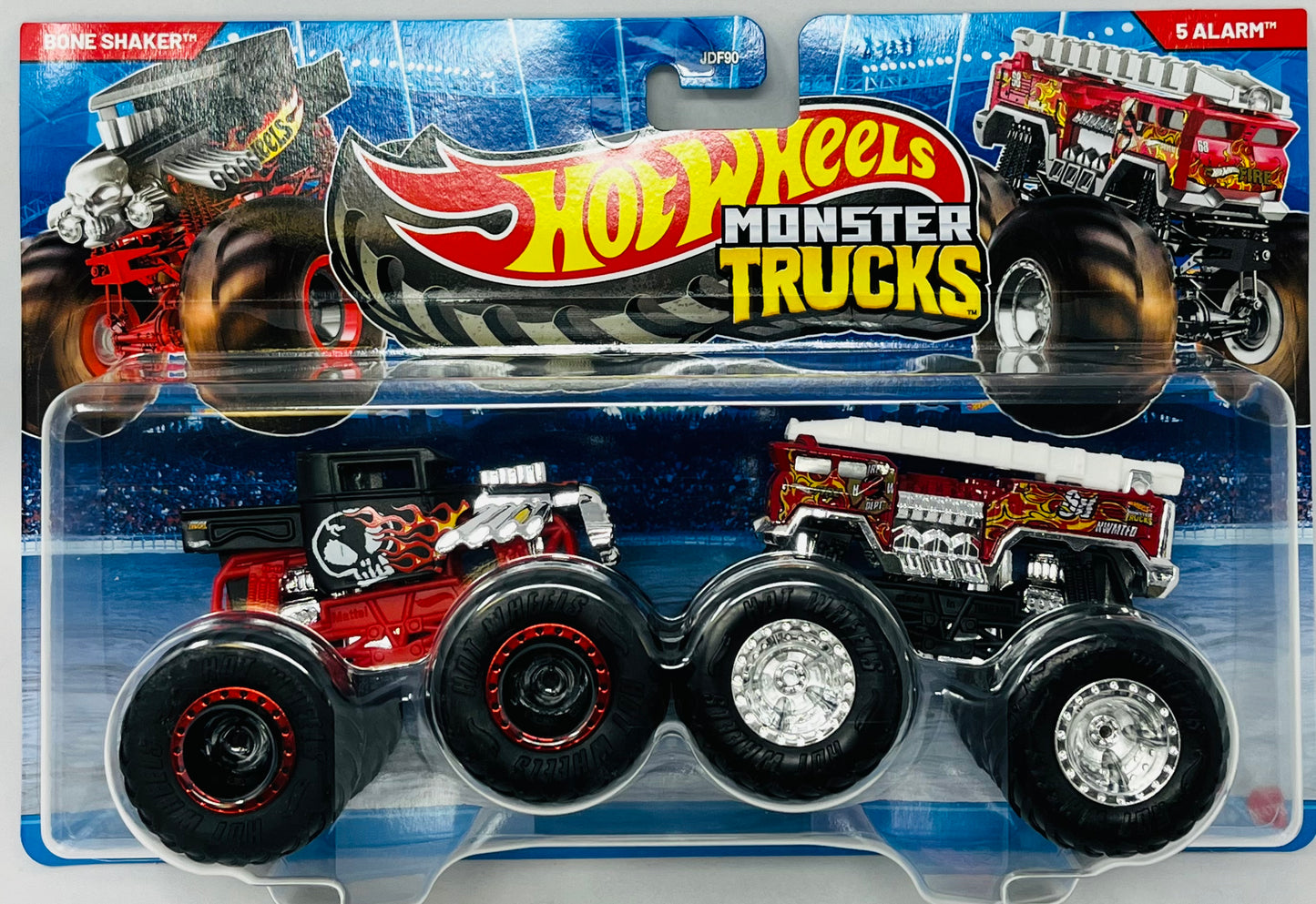 Hot Wheels Monster Trucks Bone Shaker vs 5 Alarm 1:64 Scale
