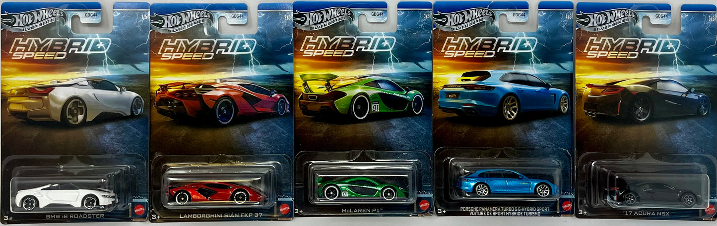Hot Wheels Silver Series Hybrid Speed #1-5 Set of 5