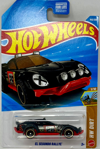 Hot Wheels El Segundo Rallye Black/ Red 145/250 HW Dirt 1/10