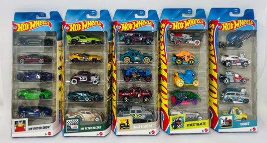 (1) X Random Hot Wheels 5 Pack