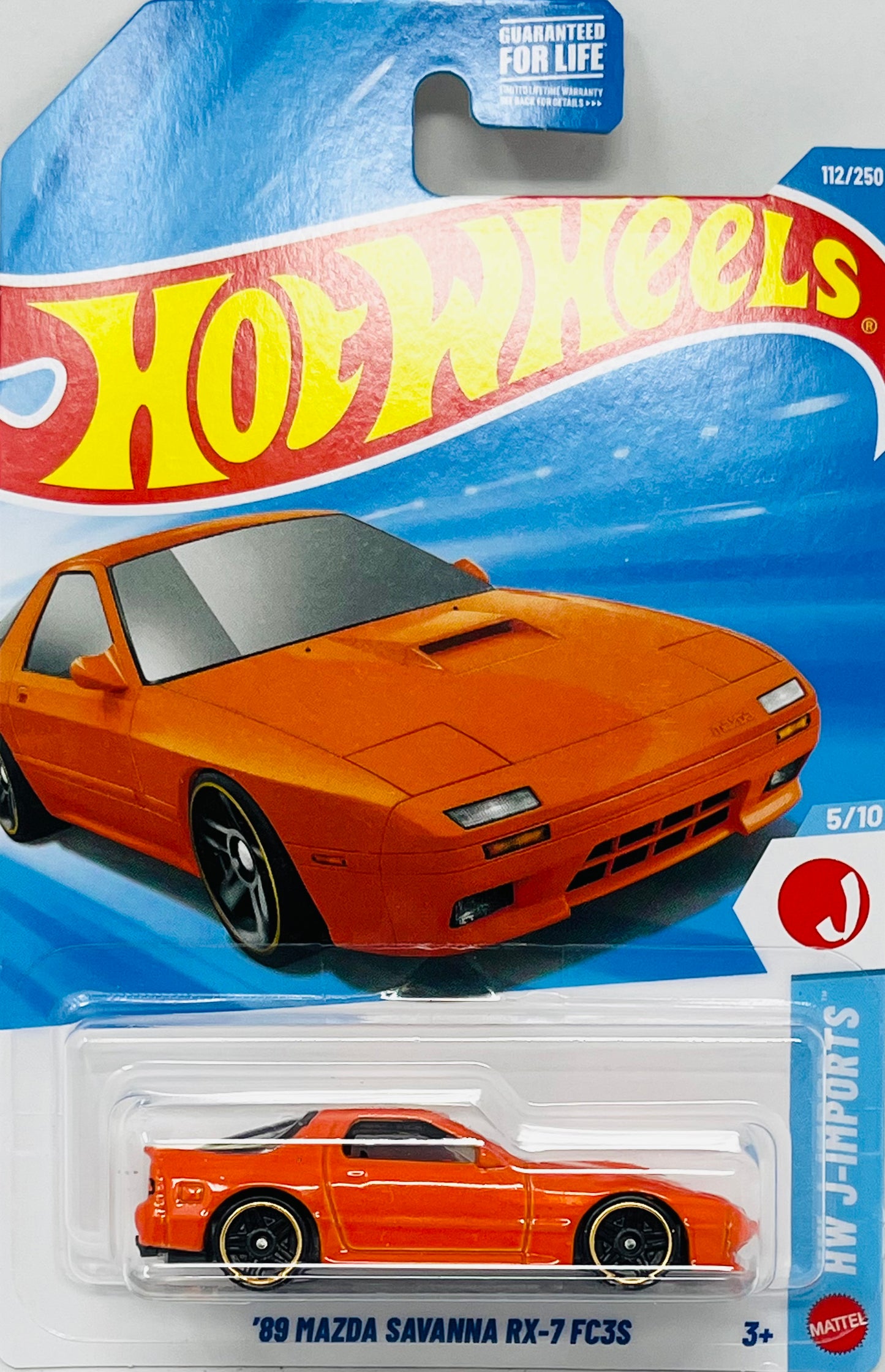 Hot Wheels’98 Mazda Savanna RX-7 FC3S Orange 112/250 HW J-Imports 5/10