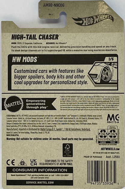 Hot Wheels High-Tail Chaser Gray / Blue 47/250 HW Mods 1/5