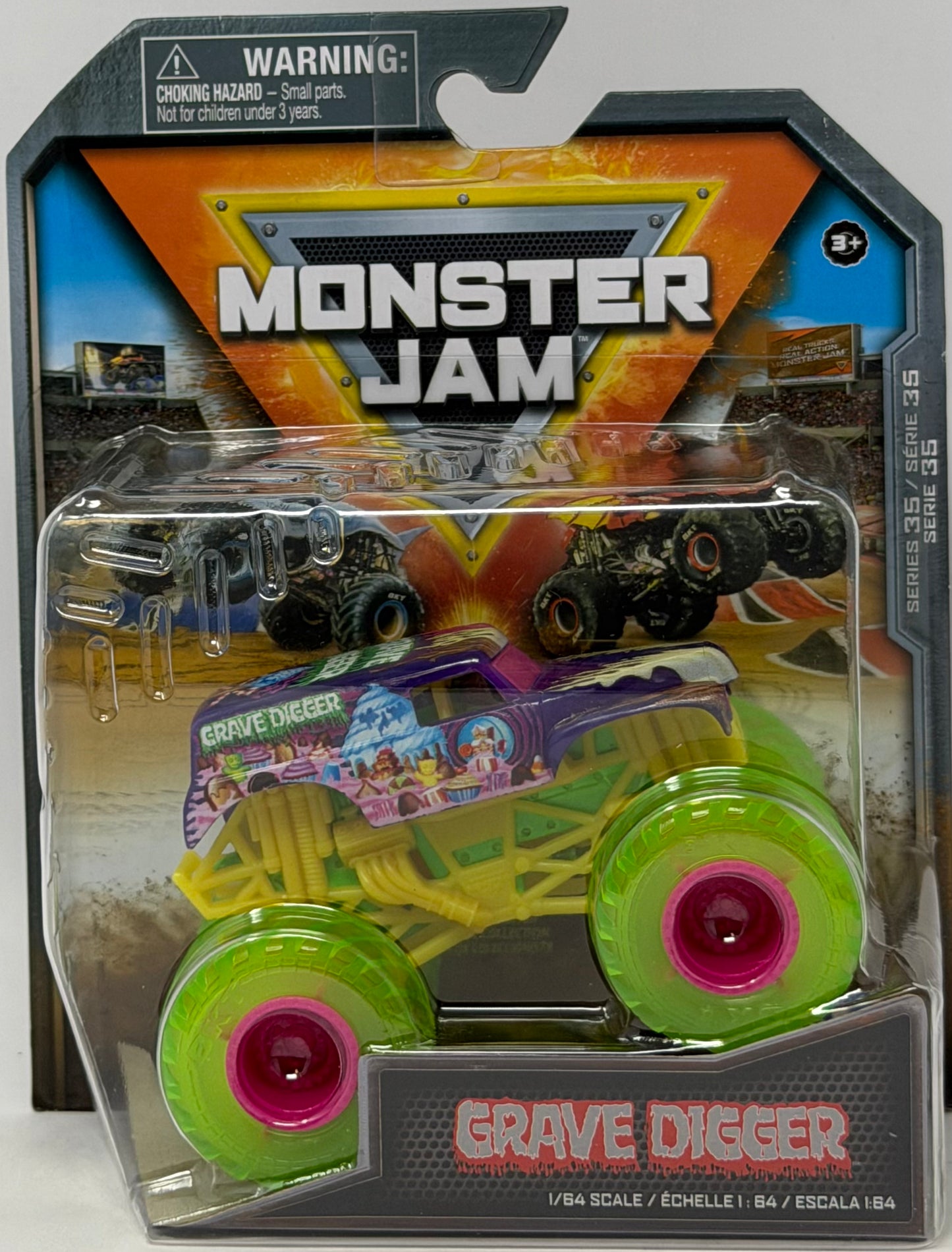 Monster Jam Grave Digger Die-Cast 1:64 Scale Monster Truck Series 35