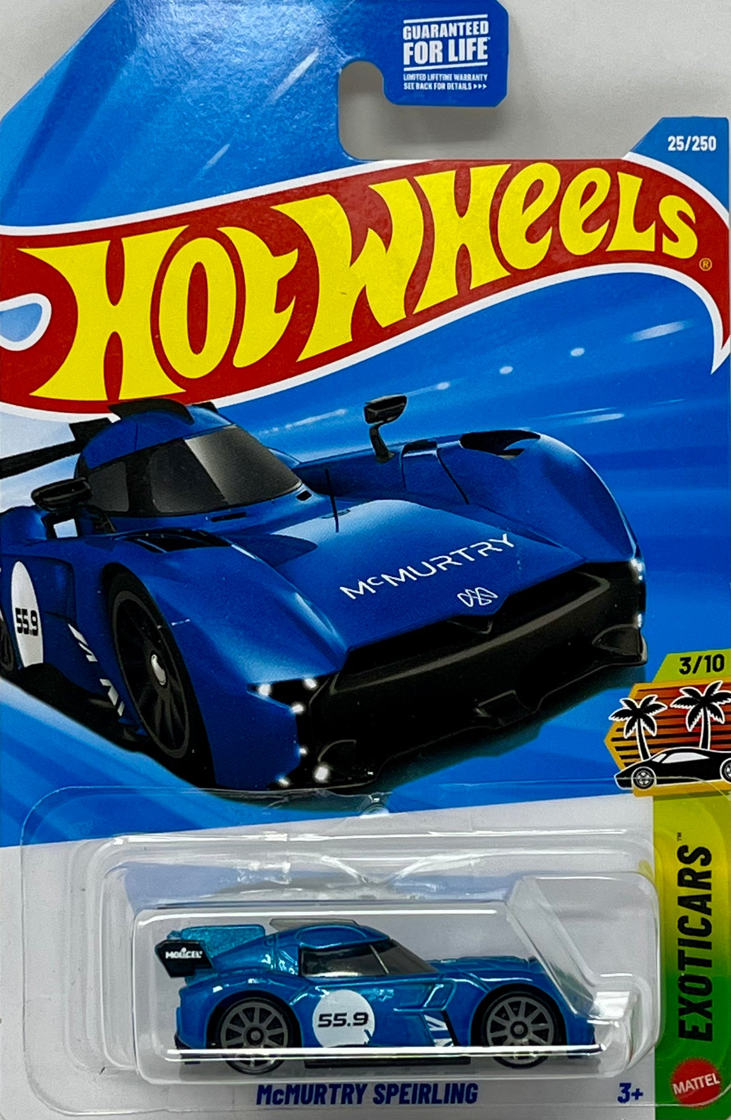 Hot Wheels McMurtry Speirling Blue 25/250 Peak Pursuit 3/10