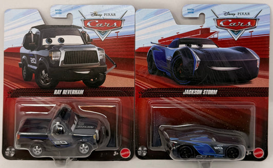 Disney Pixar Cars Jackson Storm & Rev Reverham #2.0 IGNTR Crew Chief Diecast