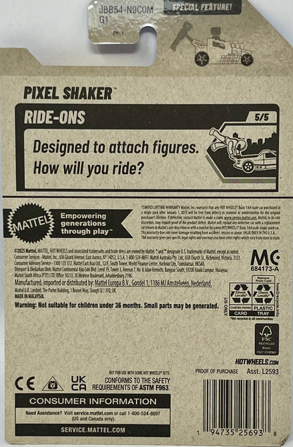 Hot Wheels Pixel Shaker Light Blue 138/250 Ride Ons 5/5 Special Features