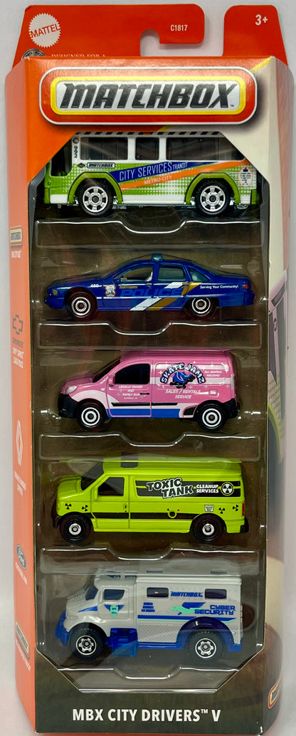 Matchbox MBX City Drivers V 5 Pack