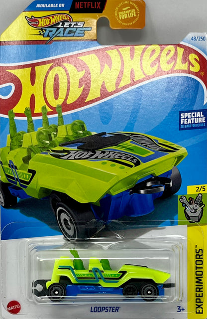 Hot Wheels Loopster Hands Up Green 48/250 Experimotors 2/5 Special Feature