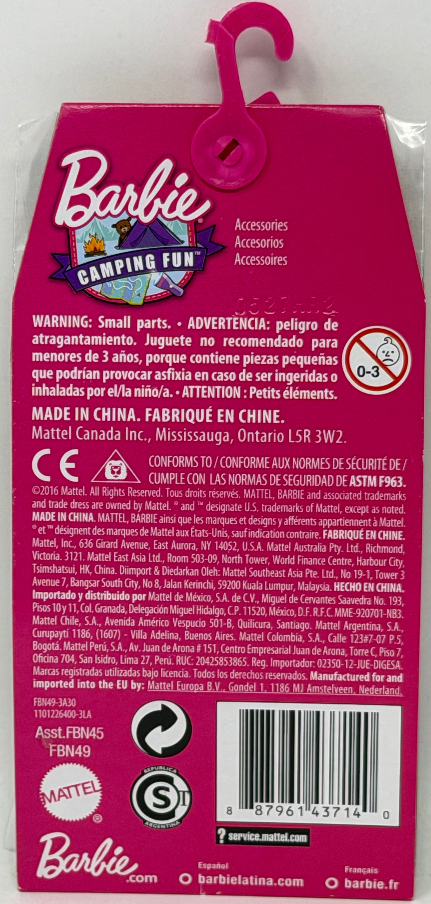 Barbie Camping Fun Accessories