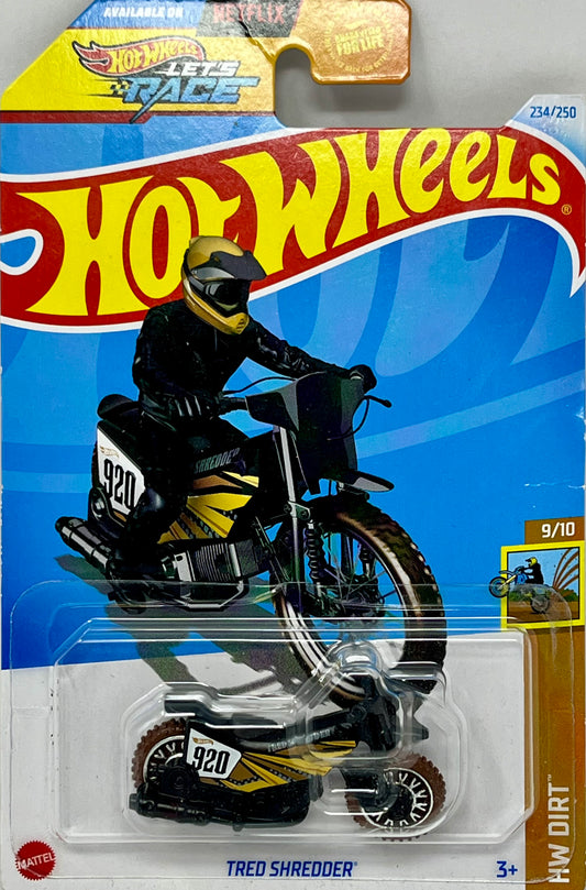 Hot Wheels Let’s Race Tred Shredder Black & Gold 234/250 HW Dirt 9/10