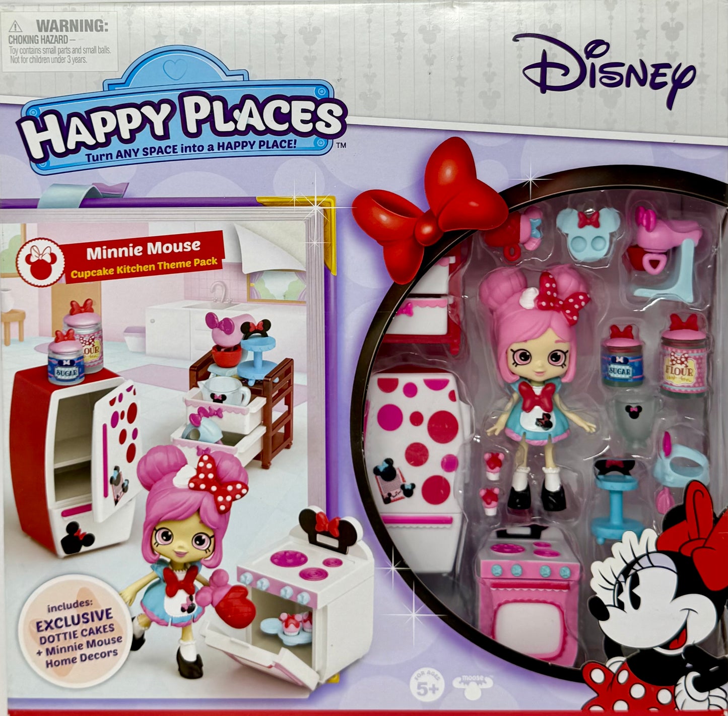 Shopkins Happy Places Disney Season 1 Minnie Mouse Cupcake Kitchen Theme Pack