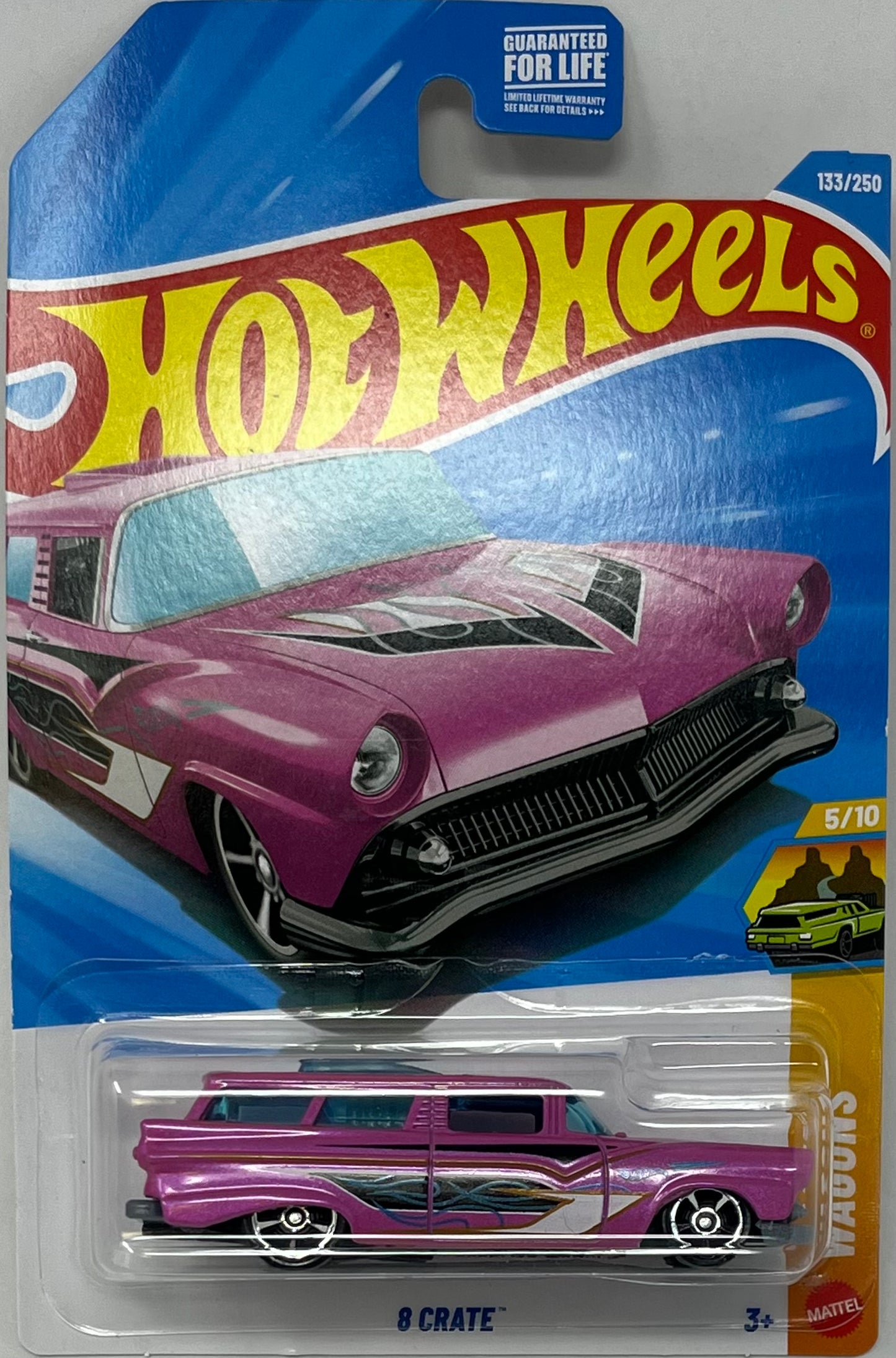 Hot Wheels 8 Crate [Pink] 133/250 Wagons 5/10 1:64 Scale