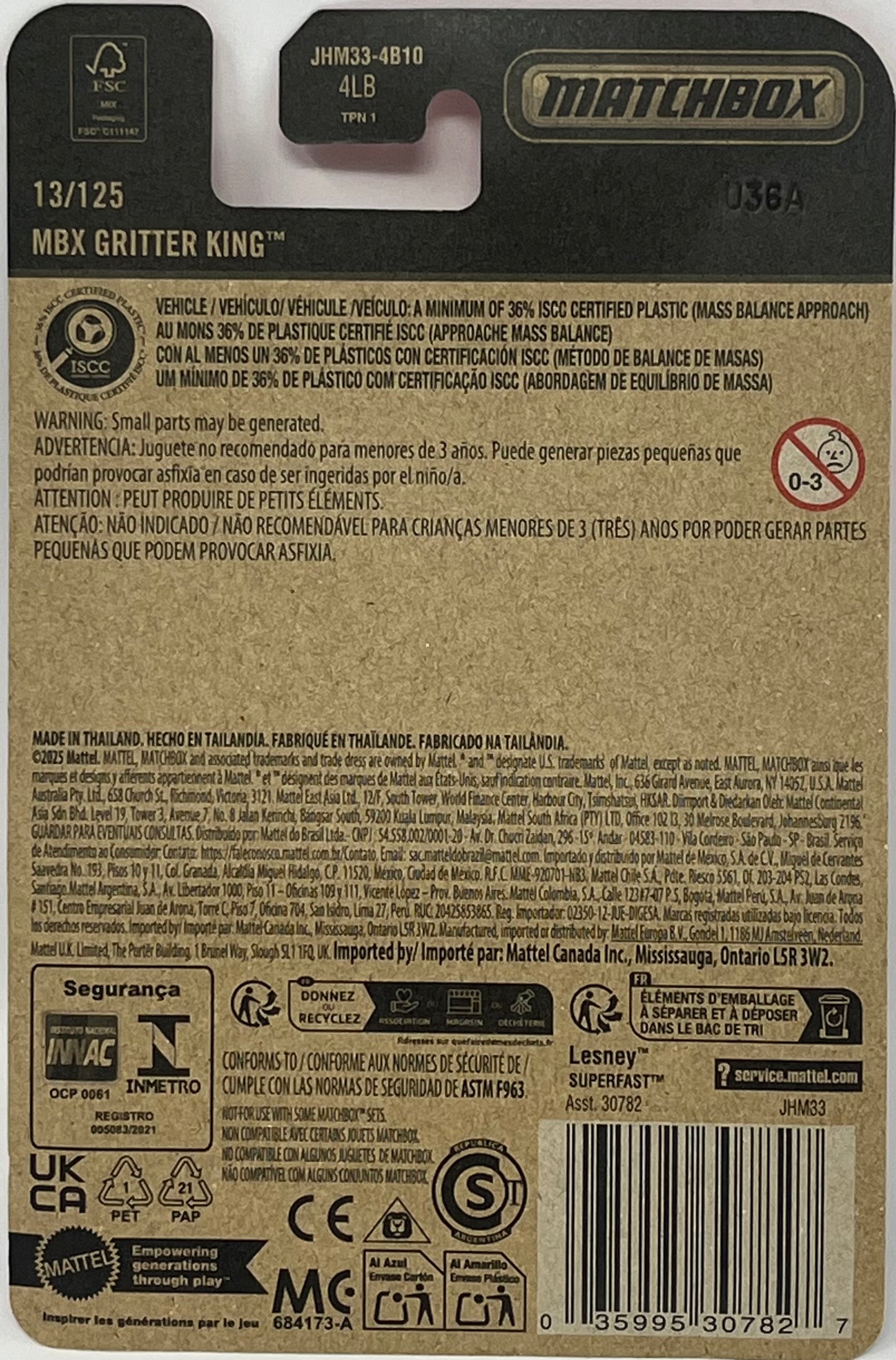 Matchbox MBX Gritter King 13/125