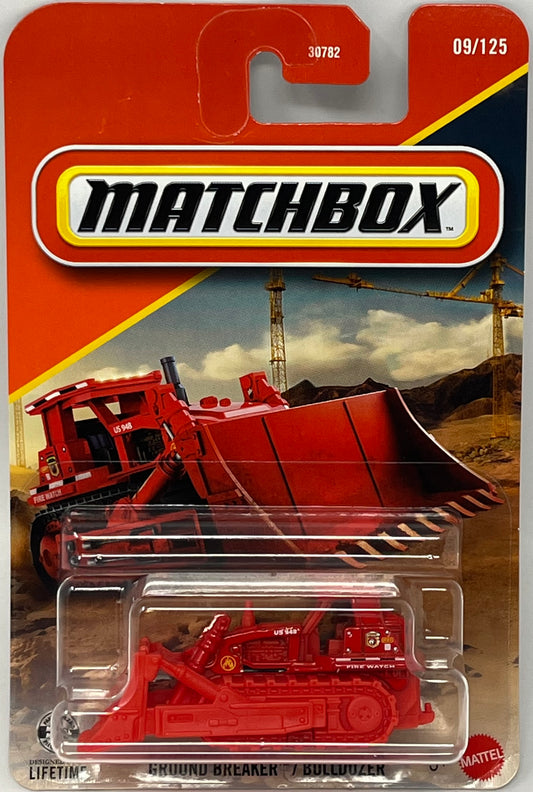 Matchbox Ground Breaker / Bulldozer Red 09/125